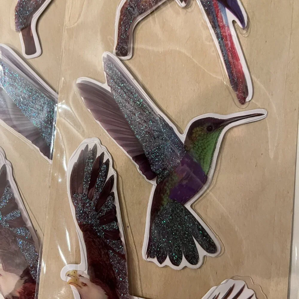 Bird Stickers (10 Packs of Foam Stickers)‎ Pet Themed NEW Crafter’s Square (p/x)